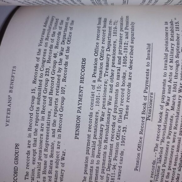 1964 Guide to Genealogical Records in the National Archives SC-Fair - Picture 8 of 9